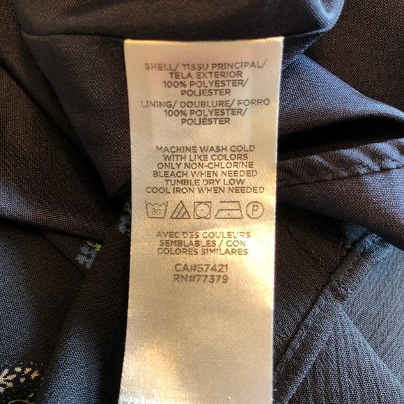 Ann Taylor Ruffled Cap Sleeve Black Floral Dress w/ Elastic Waist & Belt Size XL - Picture 9 of 9